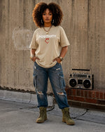 "OVERSIZED" Organic "POSITIVITY" T-Shirt SIZES S-L