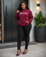 Premium "BEAUTIFUL" Plus Size Hoodie