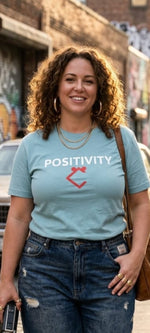 Premium "POSITIVITY" Plus Size T-Shirt