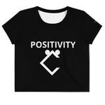 Very Durable "POSITIVITY" Crop T-Shirt Sizes S-L