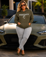 Premium "POSITIVITY" Plus Size Hoodie