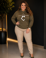 10% OFF Premium "No Drama, Positivity, Confidence" Plus Size Hoodie