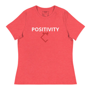 Premium "POSITIVITY" Print Plus Size T-Shirt