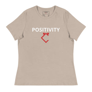 Premium "POSITIVITY" Print Plus Size T-Shirt